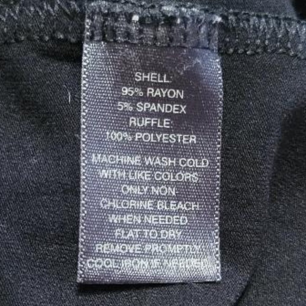 WHBM Dressy Black Tank with Ruffle Front - Picture 8 of 10